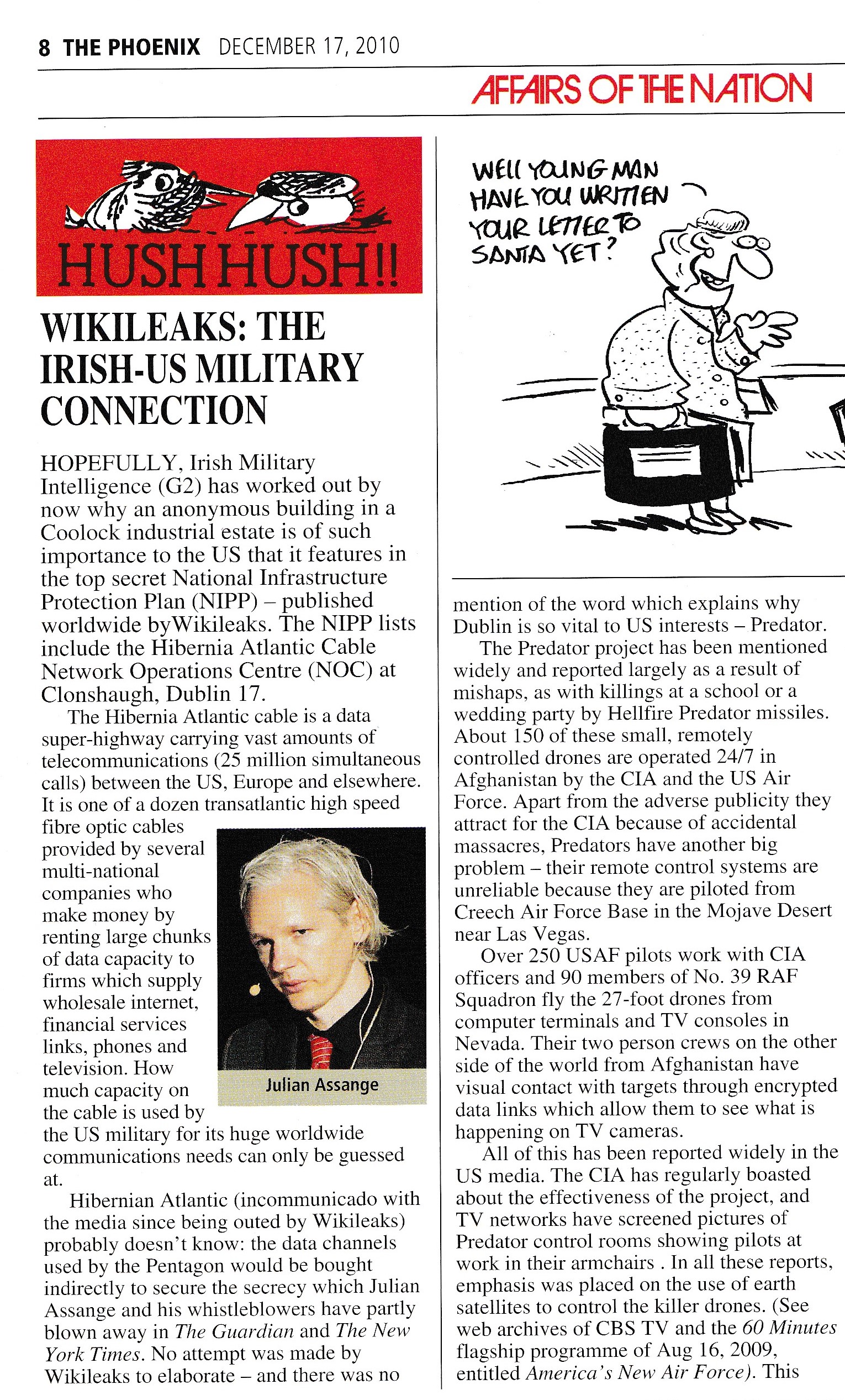 WIKILEAKS: THE IRISH-US MILITARY CONNECTION - The Phoenix Magazine - 웹