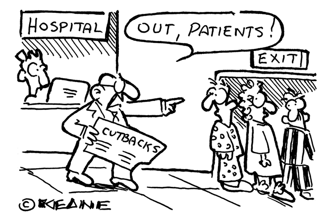 Keane - hospital cutbacks