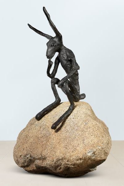 Thinker by Barry Flanagan, achieved €1,256,000 at Christie's in October 2024